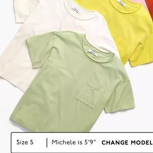 NWT - Madewell Softfade Cotton Oversized Pocket Tee